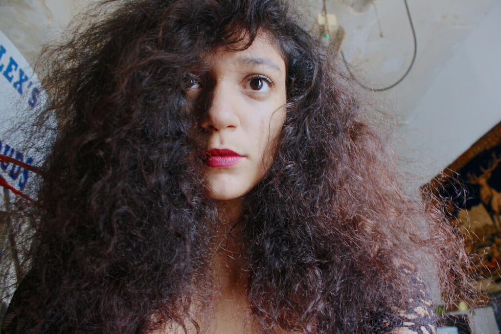 curly hair blow dry