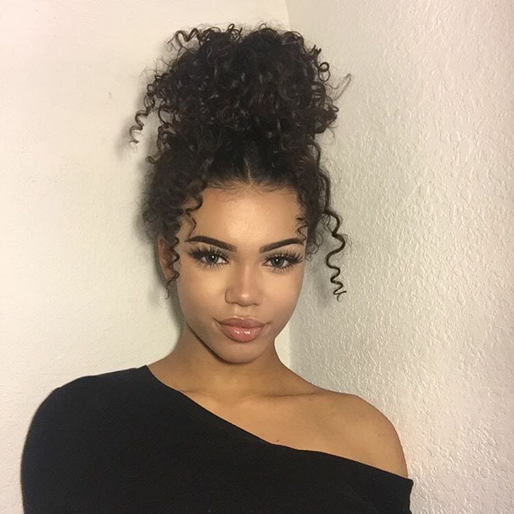 curly hair shower