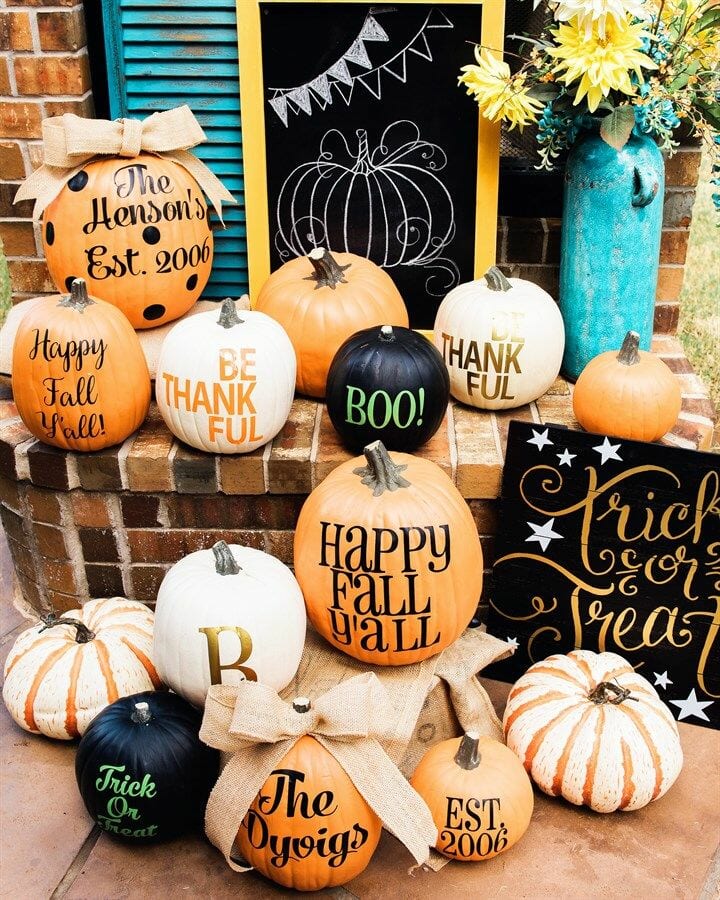 painted pumpkins