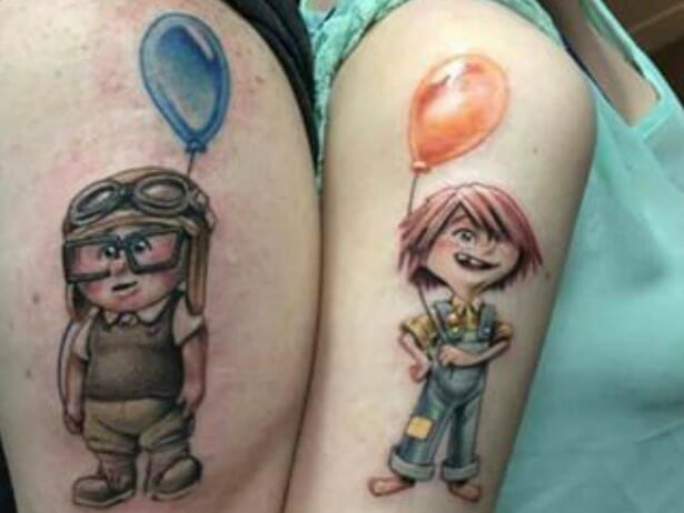 disney couple tattoos