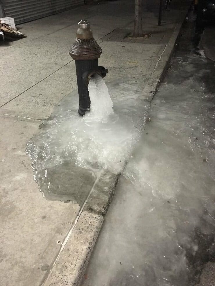 freezing cold temperatures