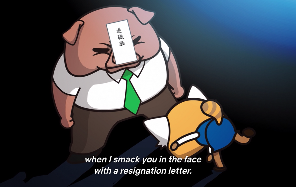 aggretsuko most metal