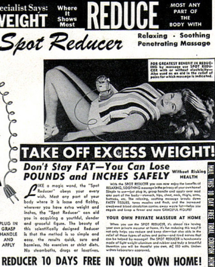 weird vintage techniques for losing weight