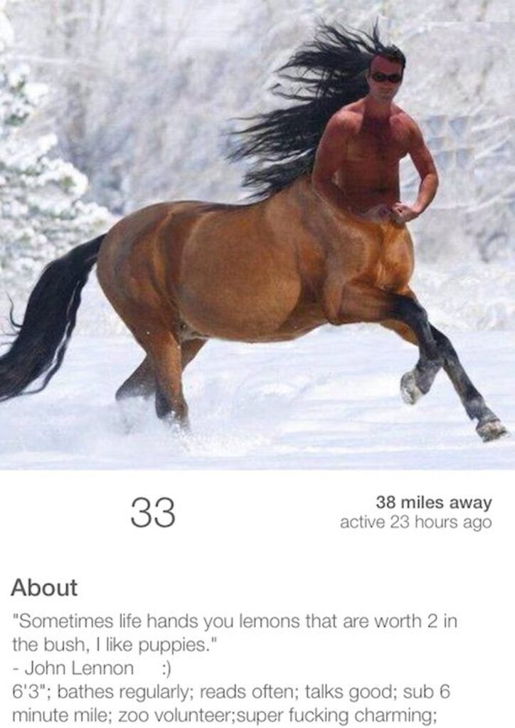weird Tinder profiles