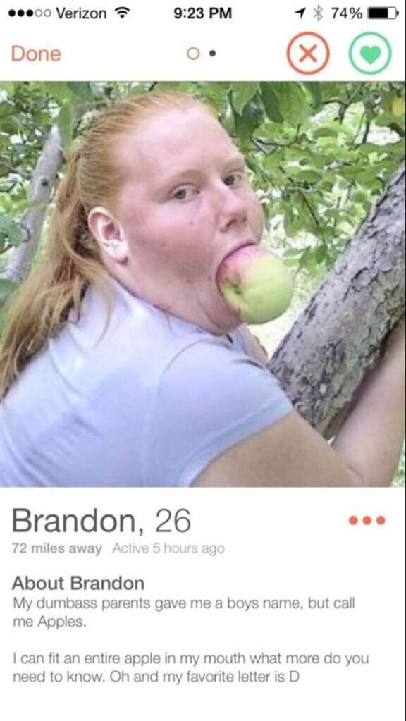 weird Tinder profiles