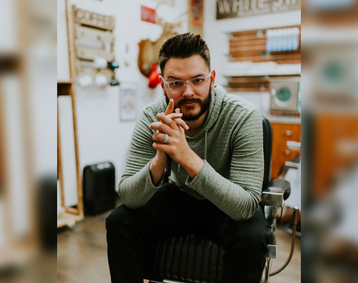 Shaggy hipster's makeover