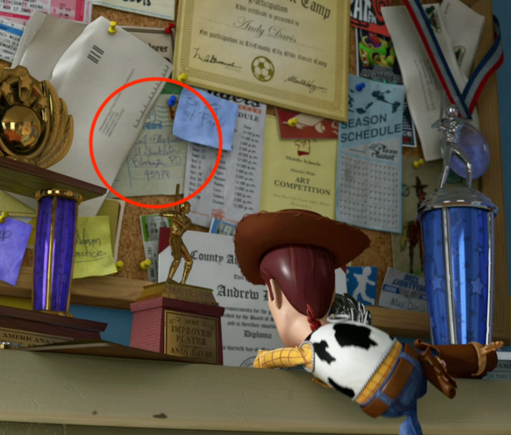 pixar easter eggs