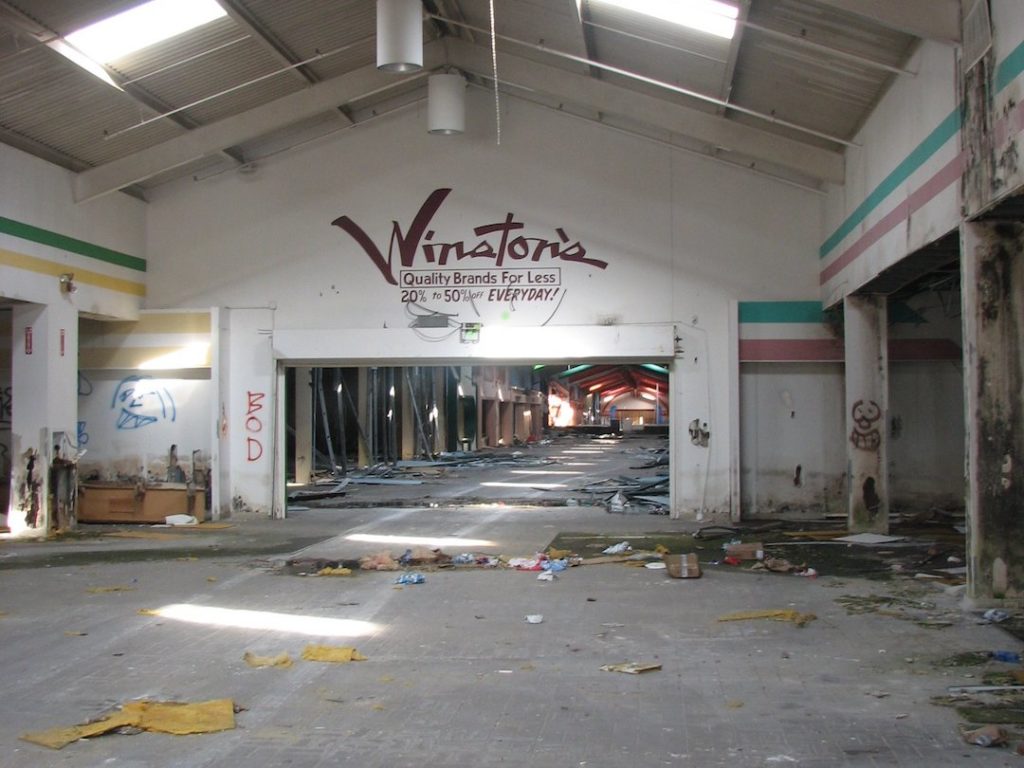 abandoned mall