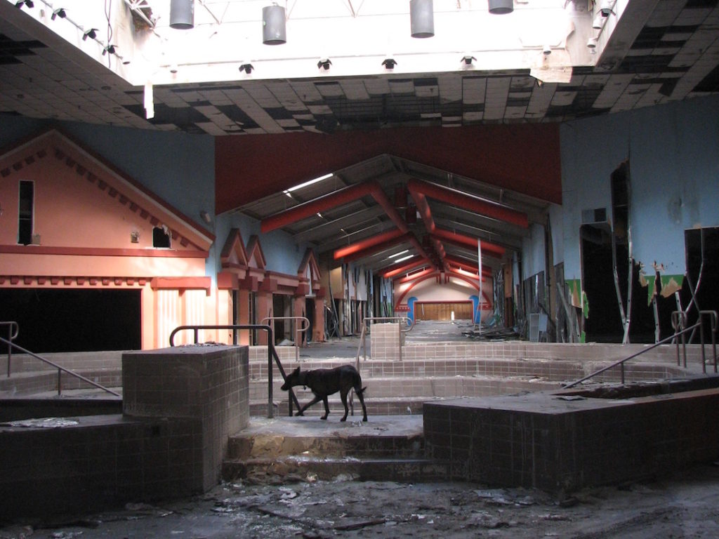 abandoned mall