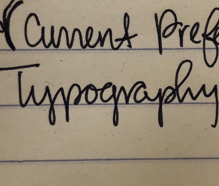 perfect penmanship