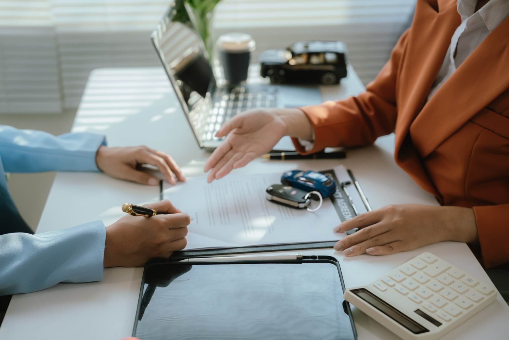 This transaction includes financing, insurance, and legal documents to ensure a smooth and safe car sale or lease process.