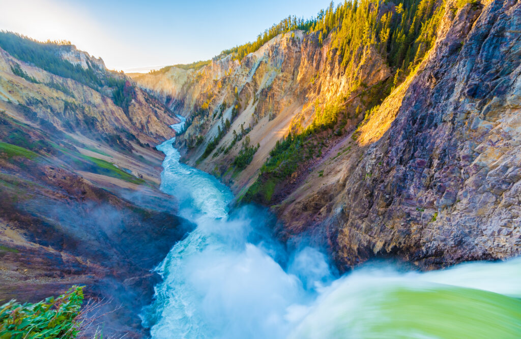 Brink of the Lower Falls, Yellowstone Grand Canyon