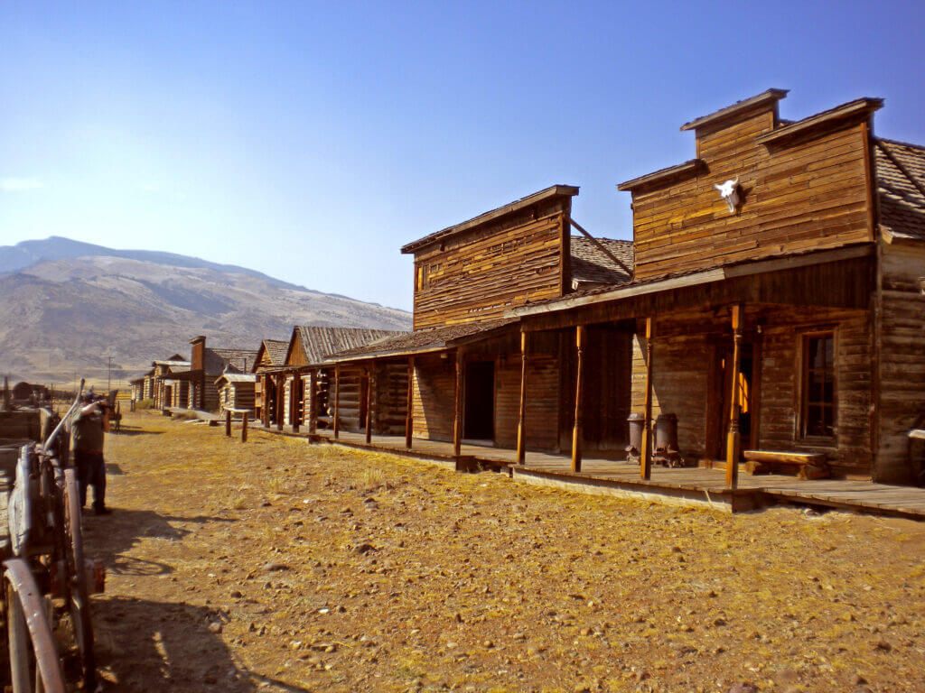 Old West town in Cody, Wyoming 