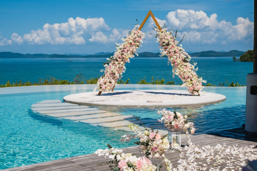 Arch for a wedding ceremony