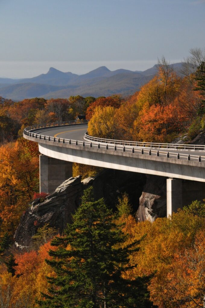 blue ridge parkway, road, highway