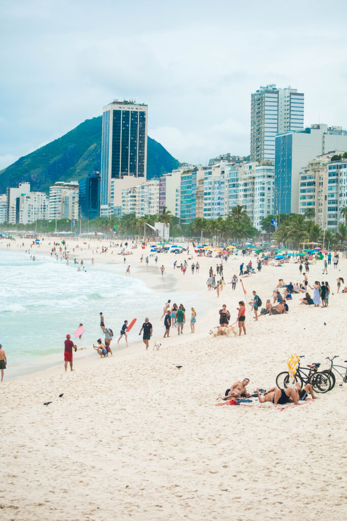 Copacabana beach rio de janeiro brazil