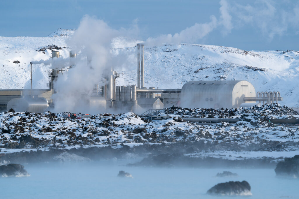 Geothermal power plant of Grindavik, Iceland