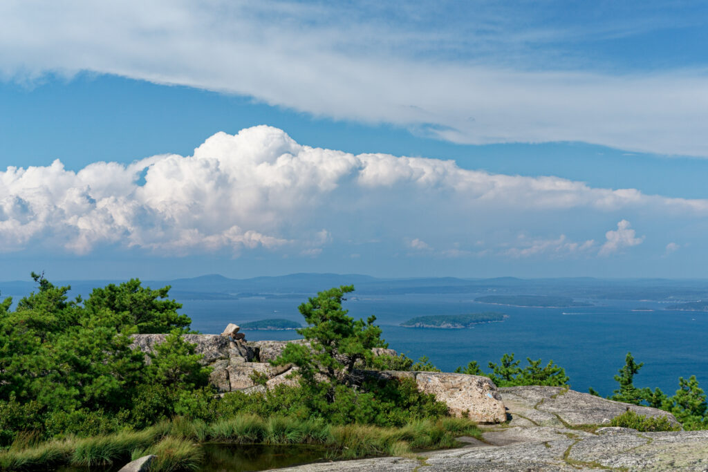 Summit of Champlain Mountain from Precipice Trail hike, Acadia National Park, Maine, United States of America