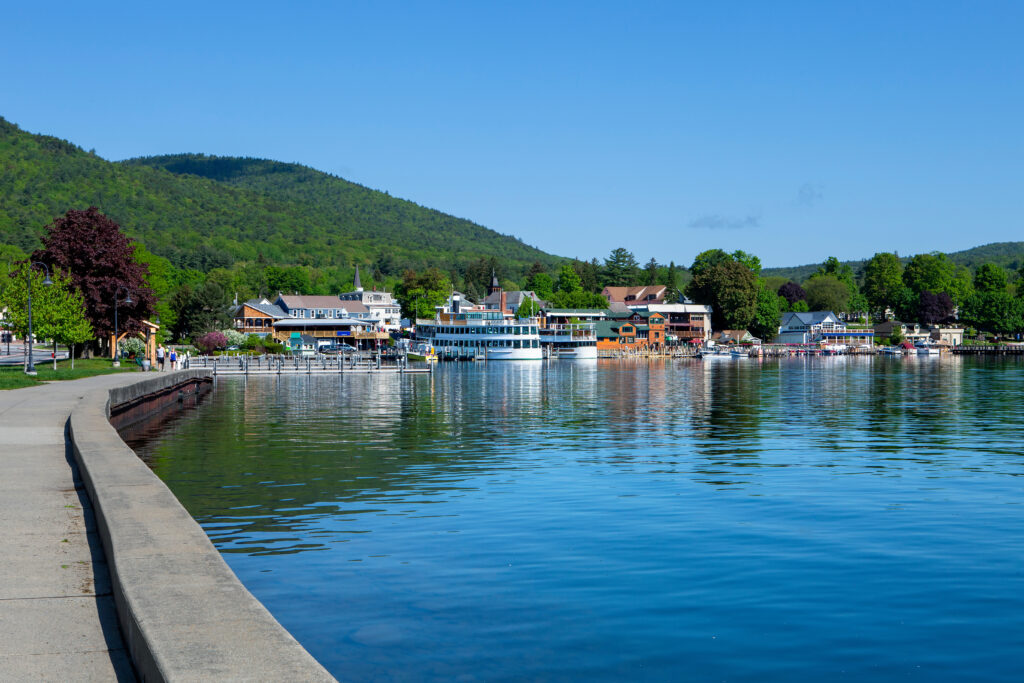 The town of Lake George New York