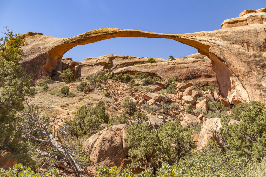 Arch in the devils garden in arches national park utah usa