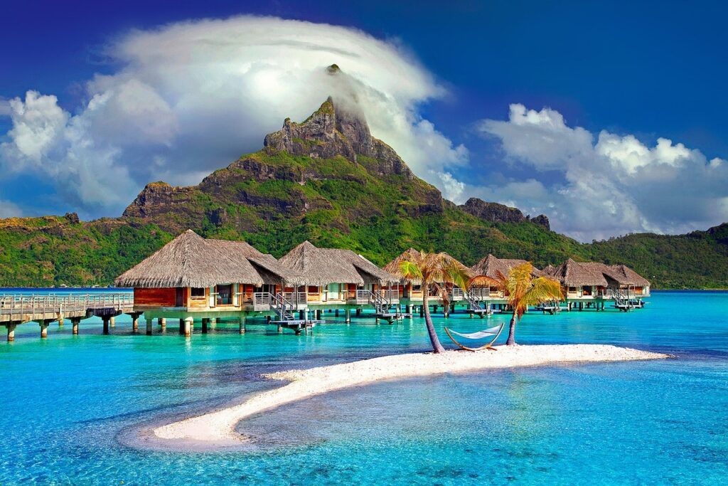 bora bora, island, caribbean