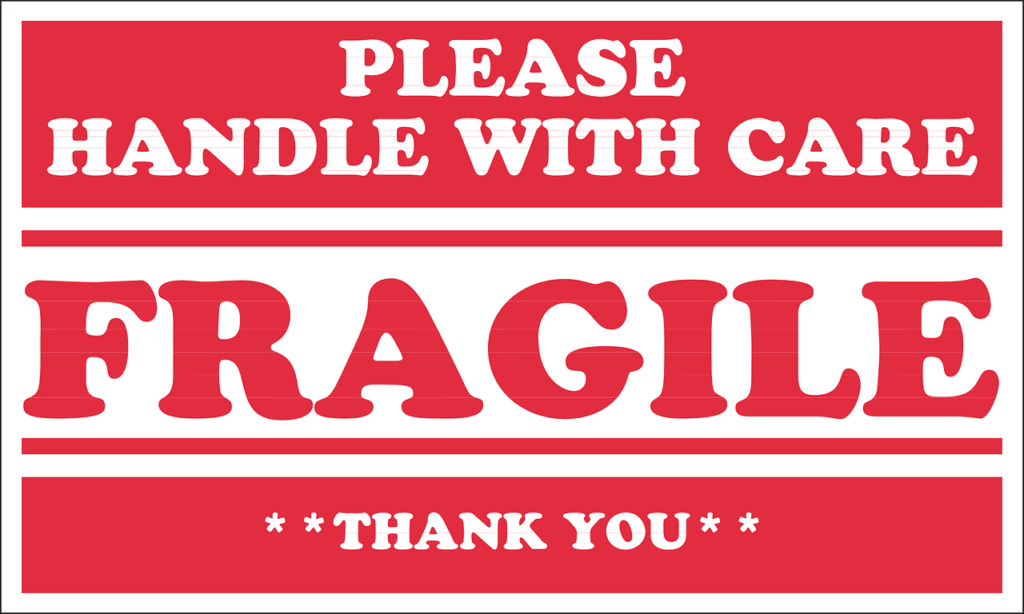 care, fragile, packaging