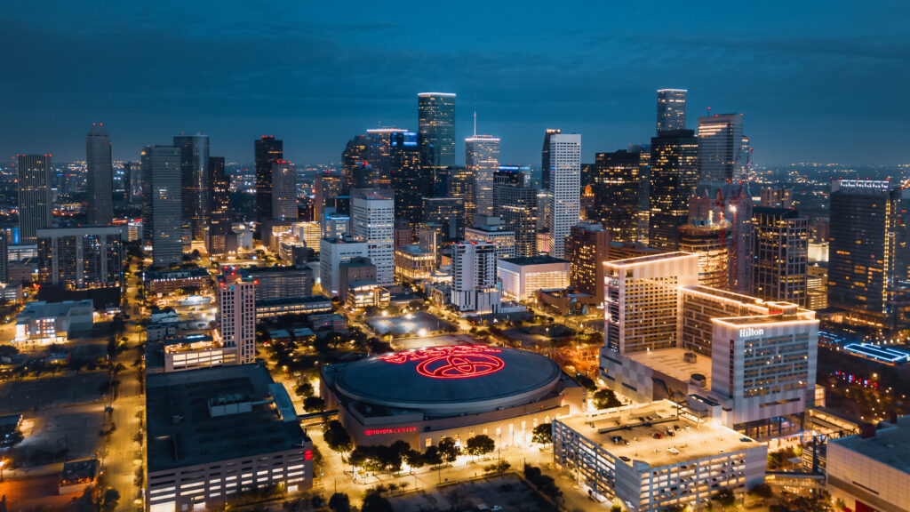 Houston before sunrise