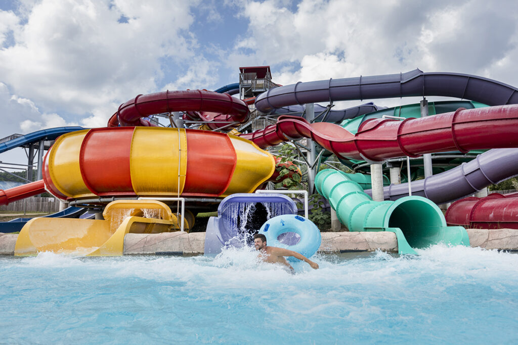 water slides