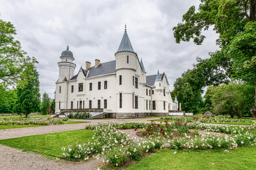 Old manor house (1876-1885), know as Alatskivi Loss (Balmoral castle). Alatskivi, Estonia, Baltic States, Europe