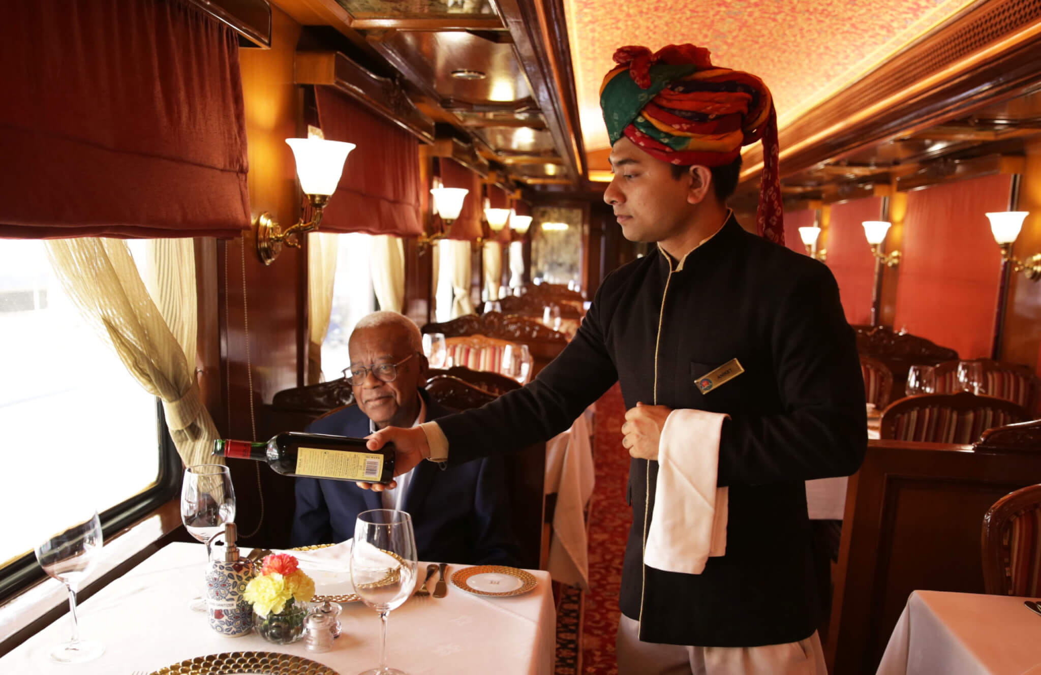 Trevor McDonald on the Maharajas Express