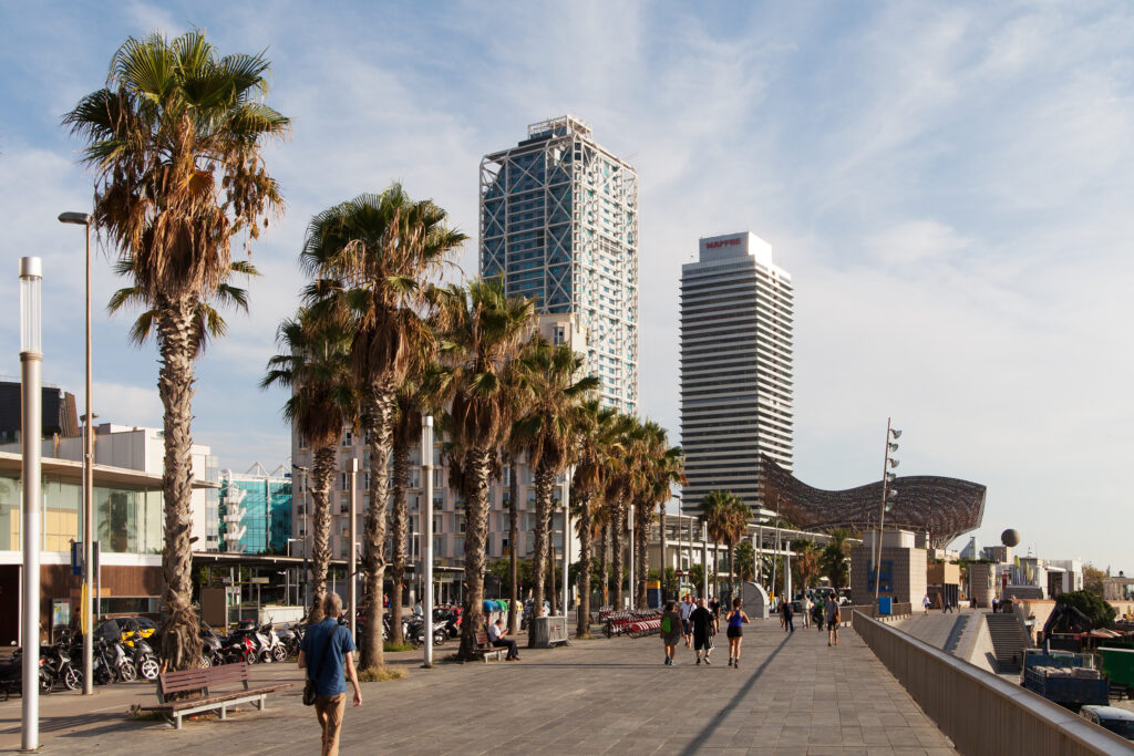 Barcelona embankment.