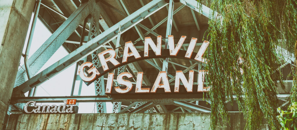 Granville Island Market entrance, Vancouver, BC - Canada