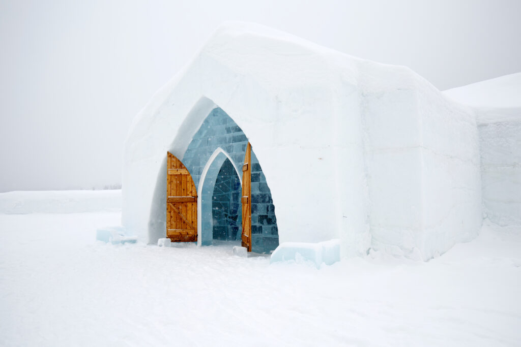 Quebec, Canada: Made with ice and snow, the Ice Hotel is Quebec's architectural masterpiece each winter, with high ceilings, ice sculptures, and furniture carved from ice blocks.