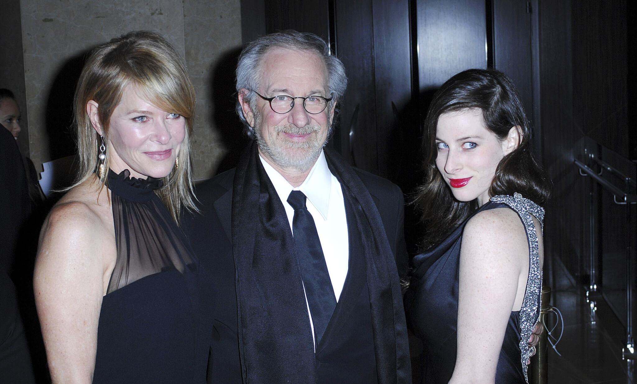 Kate Capshaw, Steven Spielberg and Sasha Spielberg