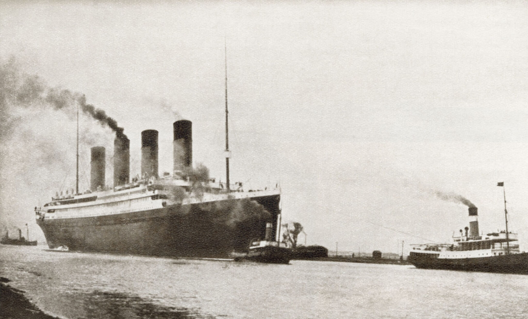 RMS Titanic passenger liner of the White Star Line. From The Story of 25 Eventful Years in Pictures, published 1935.