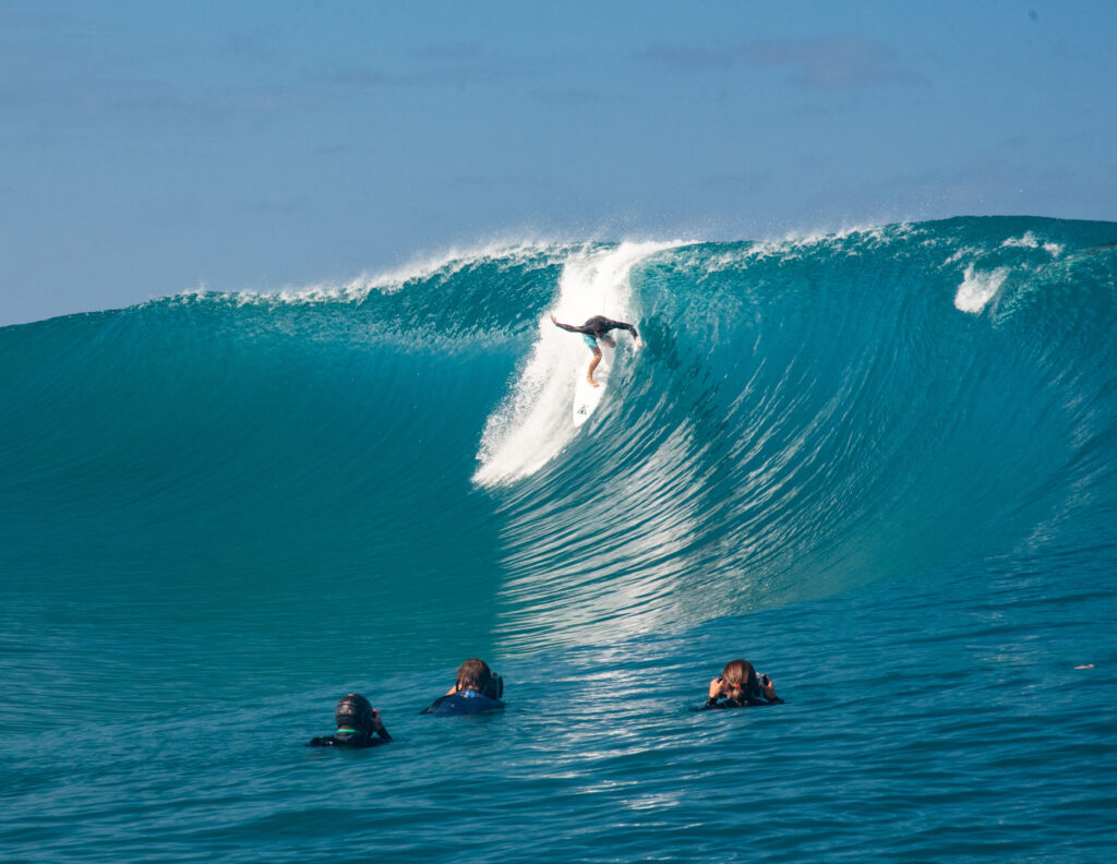 Teahupoo, end of the road, Tahiti, French Polynesia