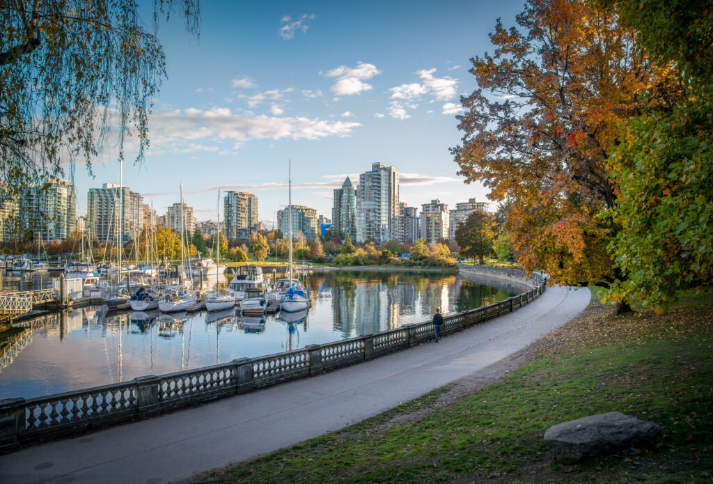 Vancover cityscape from Stanley Park