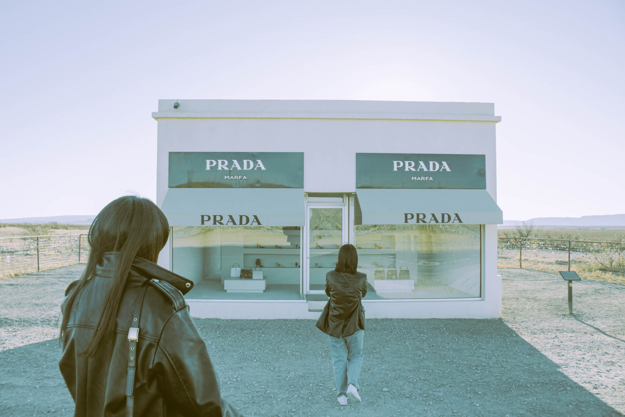 A store on the dirt sidewalk