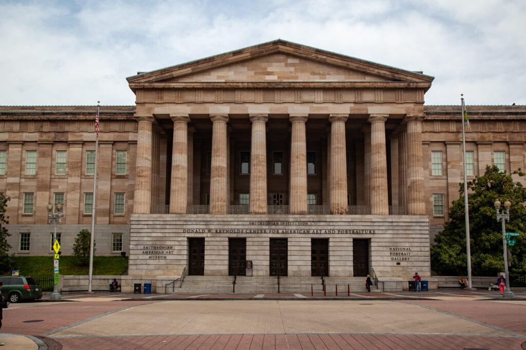 Facade of the National Portrait Gallery, Washington, DC, USA