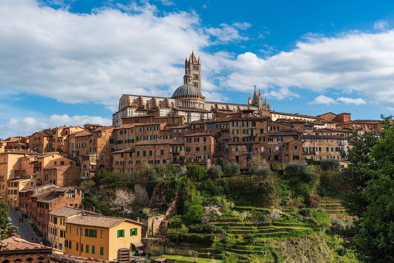 photo, siena, medieval city