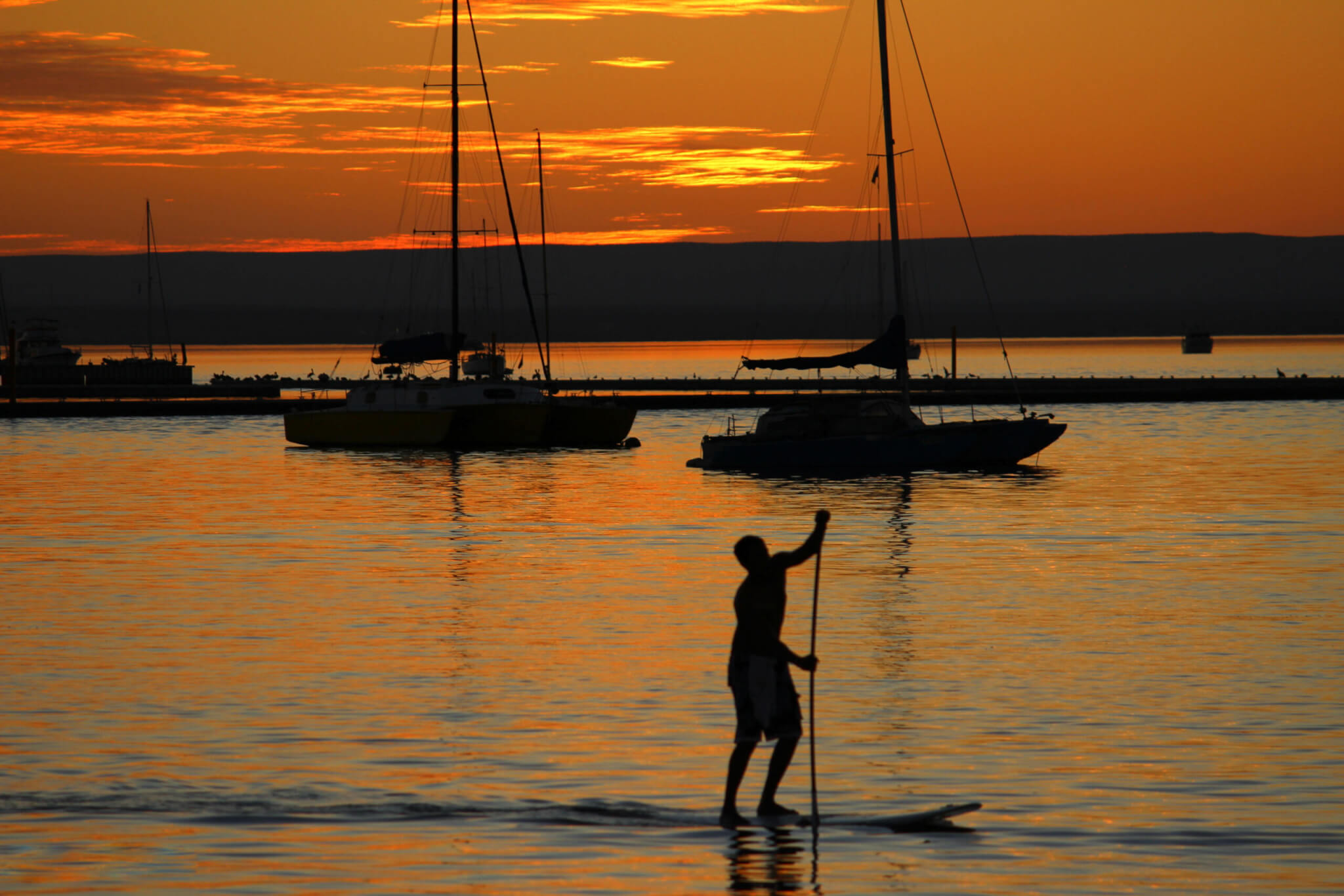 Sunset Paddle Board