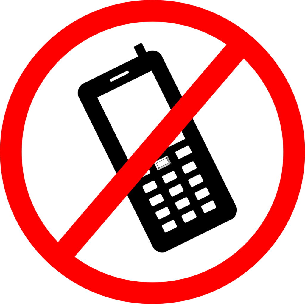 telephone, mobile phone, no