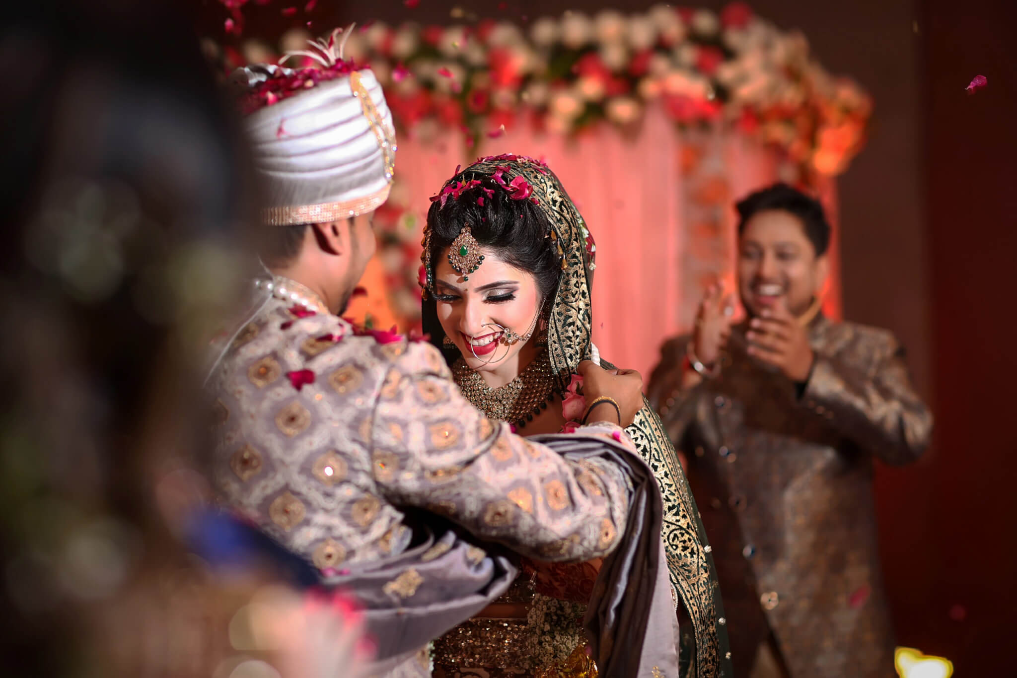 A couple having a traditional wedding in india