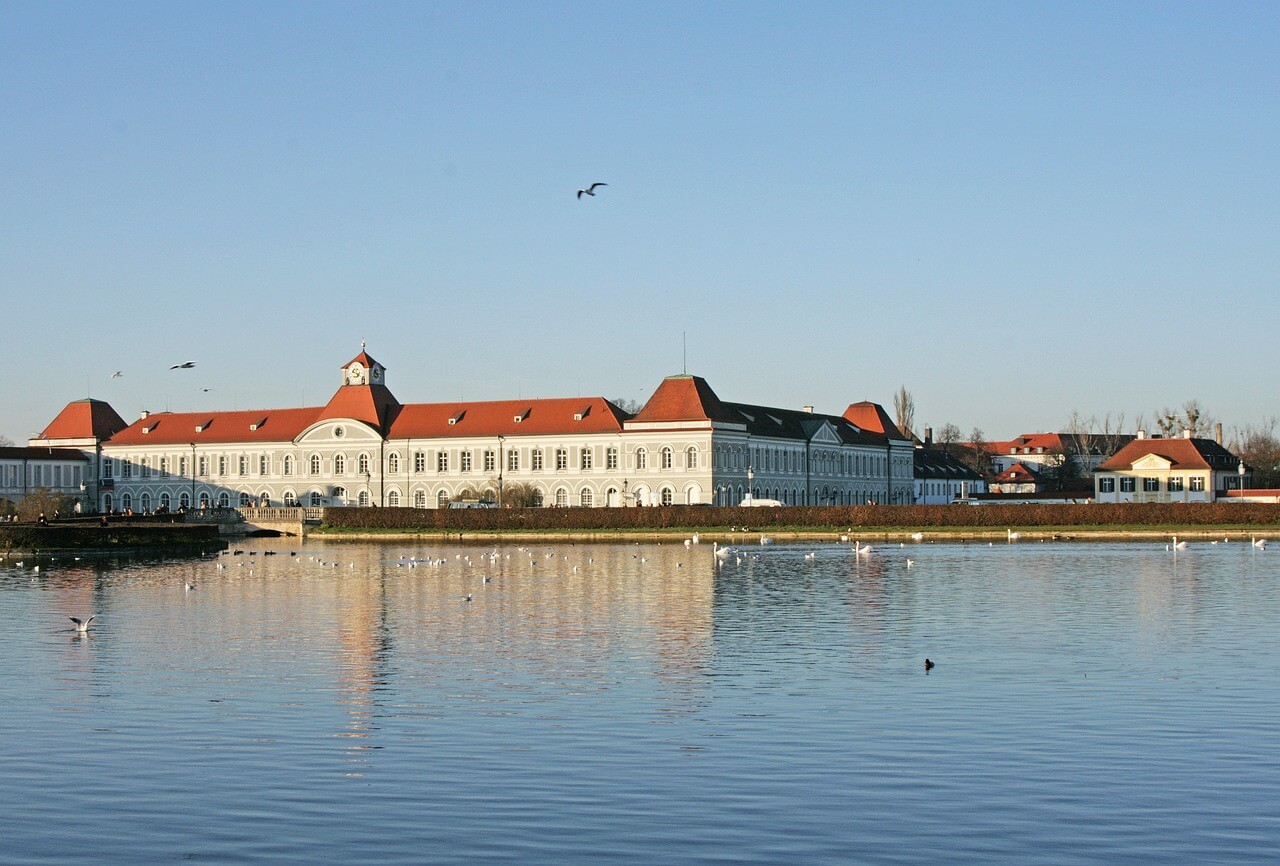 nymphenburg, palace, river