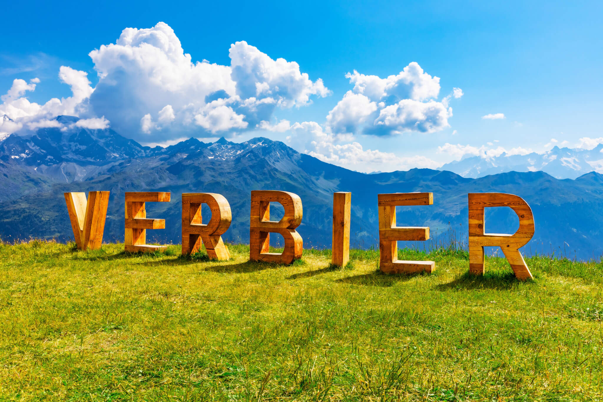 Summer in Verbier, Alps Mountains, Switzerland