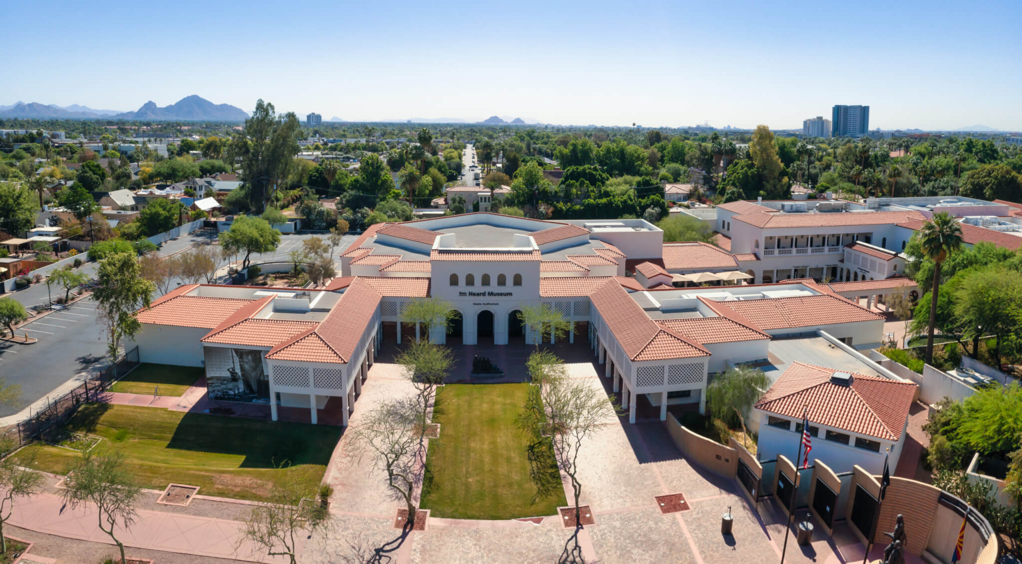 Aerial View Of Garden Of Heard Museum In Phoenix, Arizona