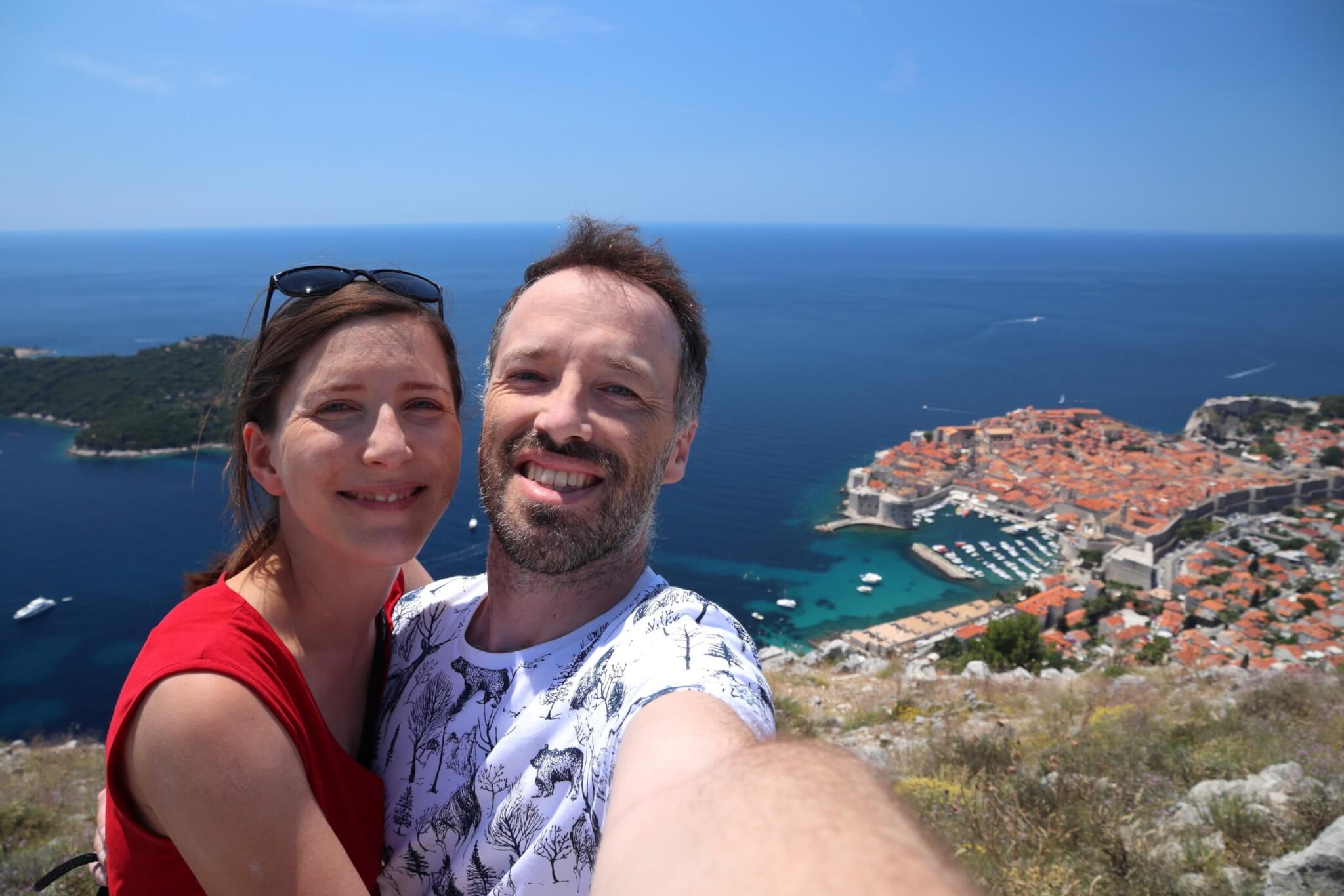 Croatia tourist selfie