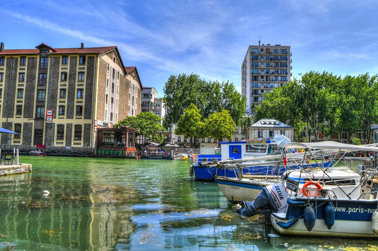 paris, seine river, saint martin canal