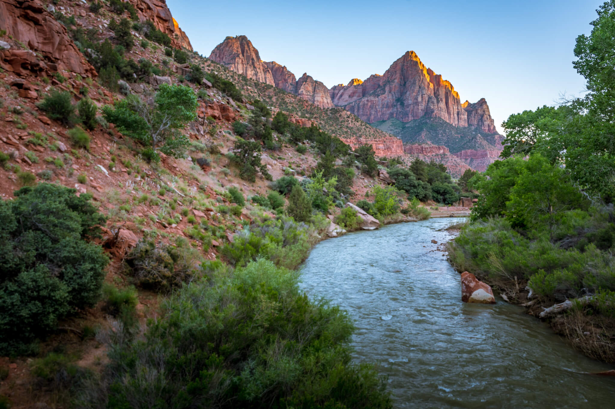 River in zion national park