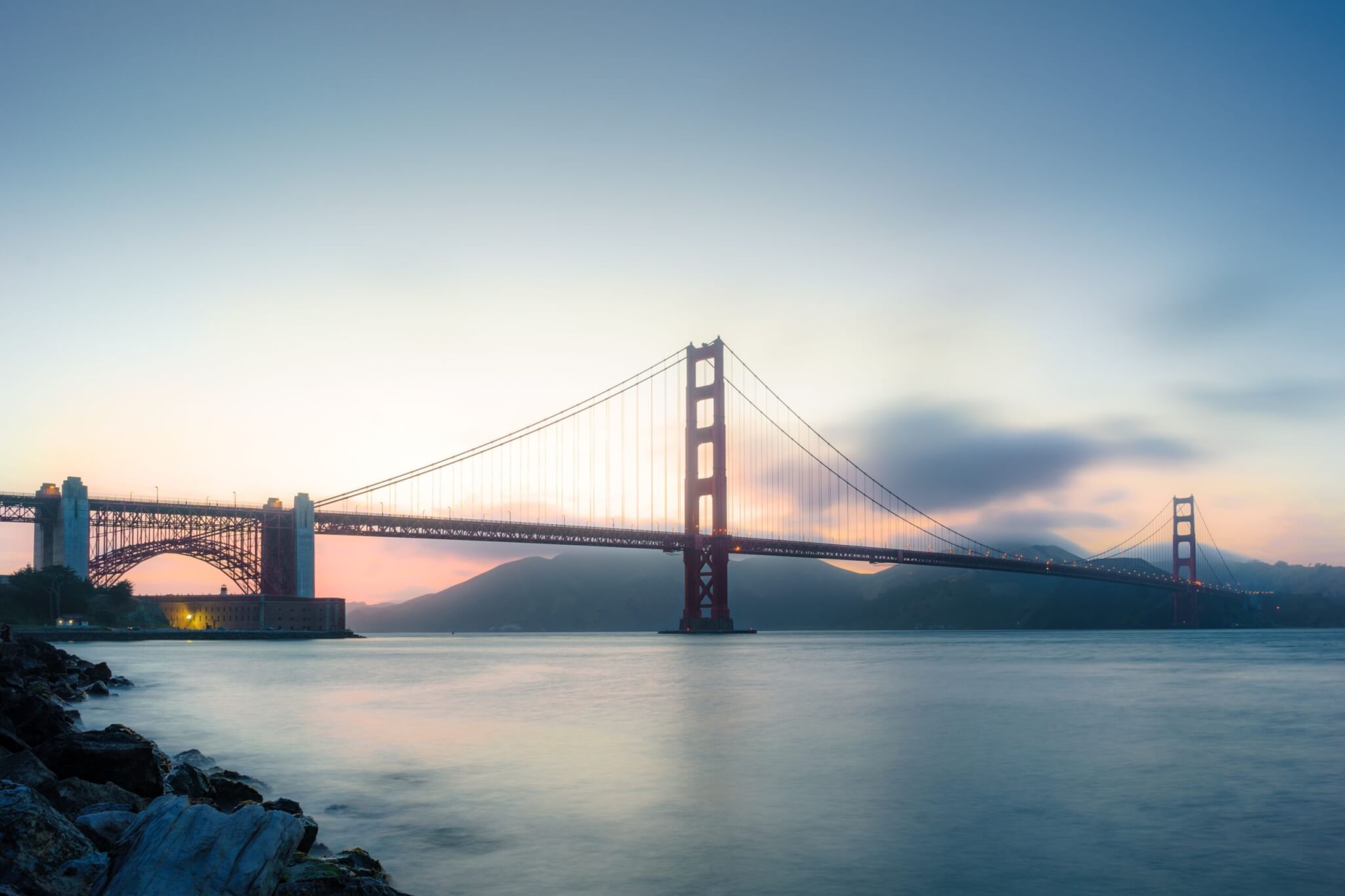 Sunset at the Golden Gate Bridge